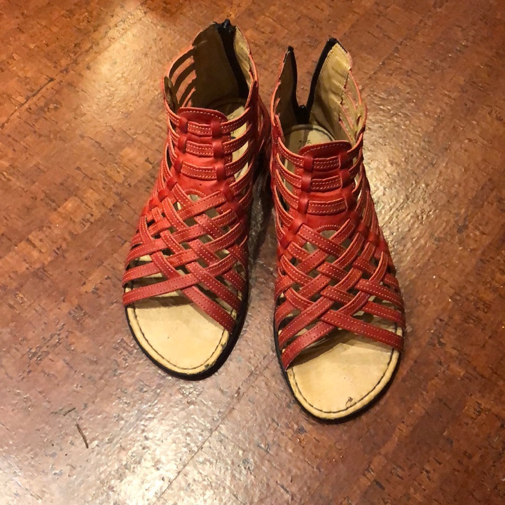 Handmade strappy leather sandals